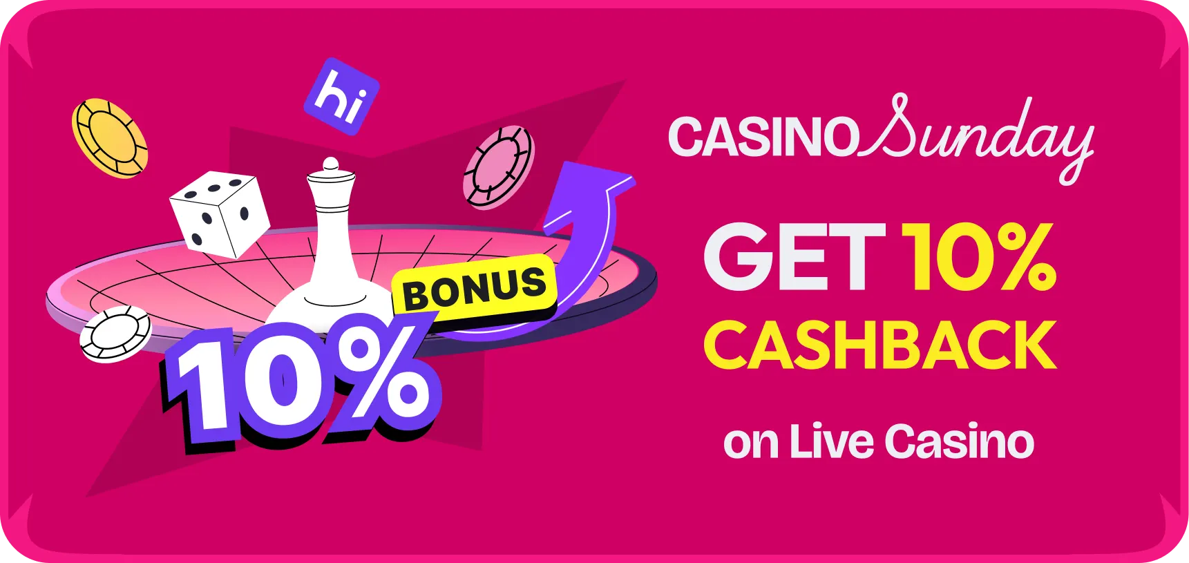 Casino Sunday – 10% Cashback